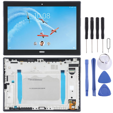 LCD Screen and Digitizer Full Assembly with Frame for Lenovo TAB4 Plus TB-X704 / TB-X704L(Black)-garmade.com