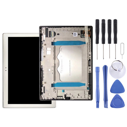 LCD Screen and Digitizer Full Assembly with Frame for Lenovo TAB4 Plus TB-X704 / TB-X704L(White)-garmade.com