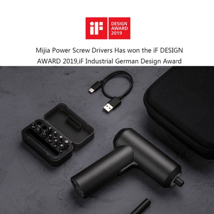 Xiaomi Mijia Cordless Rechargeable Screwdriver With 12 PCS S2 Screw Bits-garmade.com