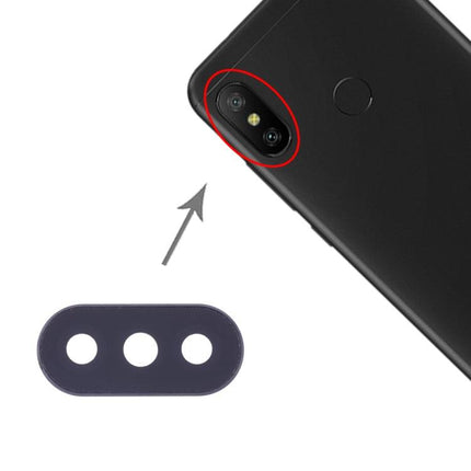 10 PCS Camera Lens Cover for Xiaomi Redmi 6 Pro / MI A2 Lite Black-garmade.com