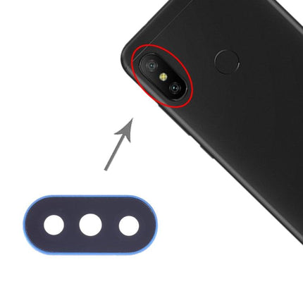 10 PCS Camera Lens Cover for Xiaomi Redmi 6 Pro / MI A2 Lite Blue-garmade.com
