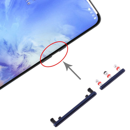 Power Button and Volume Control Button for OnePlus 7 Pro (Blue)-garmade.com