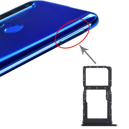 SIM Card Tray + SIM Card Tray / Micro SD Card Tray for Huawei Nova 5i (Black)-garmade.com