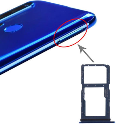 SIM Card Tray + SIM Card Tray / Micro SD Card Tray for Huawei Nova 5i (Blue)-garmade.com