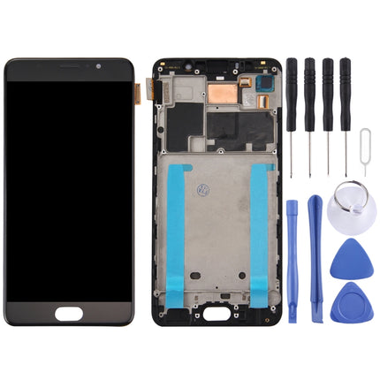 For Meizu Pro 6 Plus LCD Screen and Digitizer Full Assembly with Frame(Black)-garmade.com