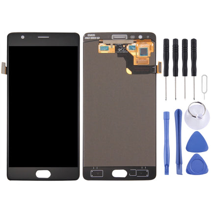 LCD Screen and Digitizer Full Assembly for OnePlus 3T(Black)-garmade.com