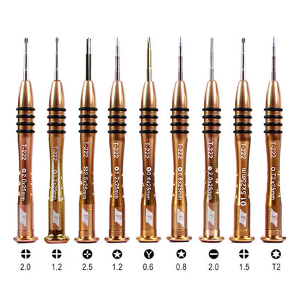 Kaisi T-222 9 in 1 Precision Screwdriver Professional Repair Opening Tool For Mobile Phone Tablet PC-garmade.com