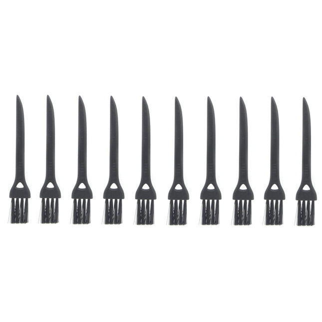 10 PCS JIAFA P8842 Flat Head Shrill Tail Cleaning Brush, Length: 8.5cm(Black)-garmade.com