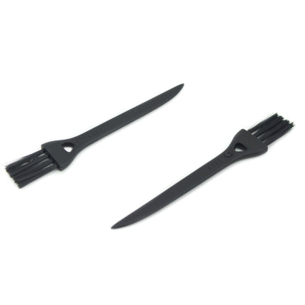10 PCS JIAFA P8842 Flat Head Shrill Tail Cleaning Brush, Length: 8.5cm(Black)-garmade.com