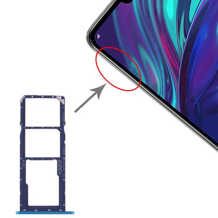 Dual SIM Card Tray + Micro SD Card Tray for Huawei Y7 (2019) / Y7 Pro (2019) / Y7 Prime 2019 Blue-garmade.com