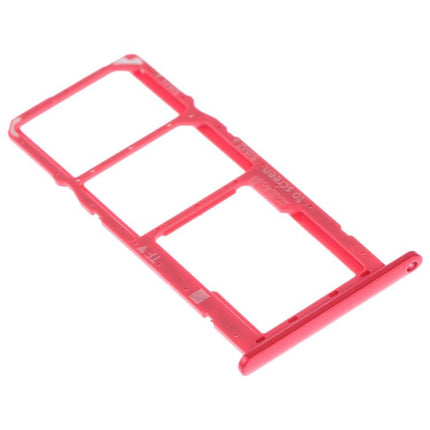 Dual SIM Card Tray + Micro SD Card Tray for Huawei Y7 (2019) / Y7 Pro (2019) / Y7 Prime 2019 Red-garmade.com