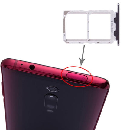 Dual SIM Card Tray for Xiaomi Redmi K20 / K20 Pro / 9T / 9T Pro Black-garmade.com