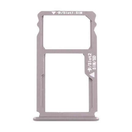 For Huawei Mate S Dual SIM Card Tray & Micro SD Card Tray Grey-garmade.com