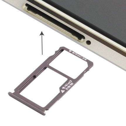 For Huawei Mate S Dual SIM Card Tray & Micro SD Card Tray Grey-garmade.com
