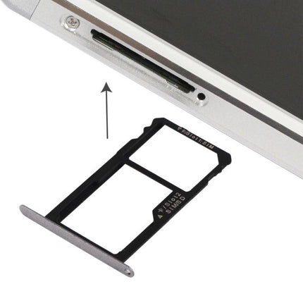 For Huawei Honor 7 Dual SIM Card Tray & Micro SD Card Tray Grey-garmade.com