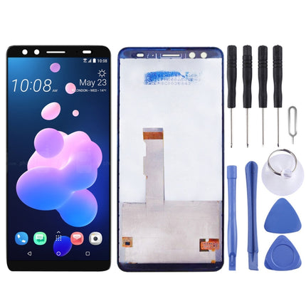 LCD Screen and Digitizer Full Assembly for HTC U12+ (Black)-garmade.com