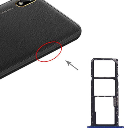 Dual SIM Card Tray + Micro SD Card Tray for Huawei Y5 2019 Blue-garmade.com