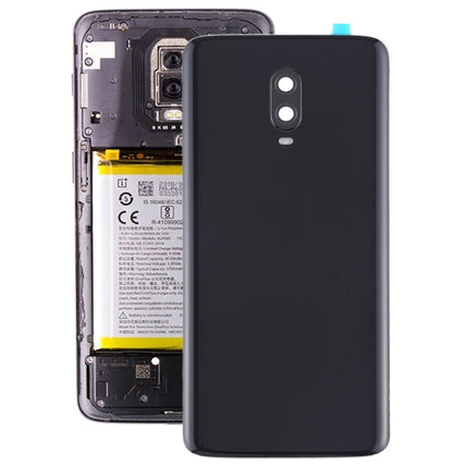 Replacement Battery Back Cover with Camera Lens for OnePlus 6T(Jet Black)-garmade.com