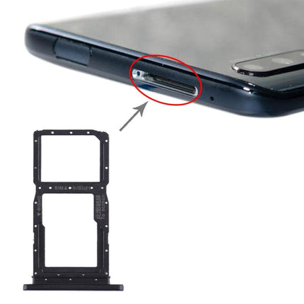 SIM Card Tray + SIM Card Tray / Micro SD Card Tray for Huawei Honor 9X / Honor 9X Pro(Dark Blue)-garmade.com