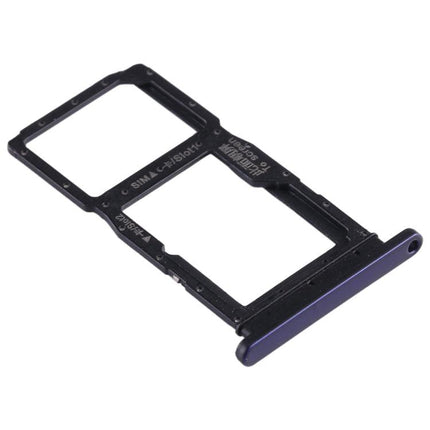 SIM Card Tray + SIM Card Tray / Micro SD Card Tray for Huawei Honor 9X / Honor 9X Pro(Dark Blue)-garmade.com