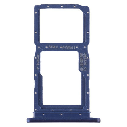 SIM Card Tray + SIM Card Tray / Micro SD Card Tray for Huawei Honor 9X / Honor 9X Pro(Blue)-garmade.com