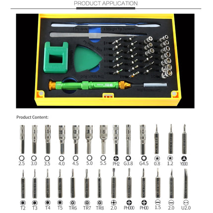 BEST BST-8929 Screwdriver Magnetic Bit Driver Kit 37 in 1 Professional Screwdrivers Set-garmade.com