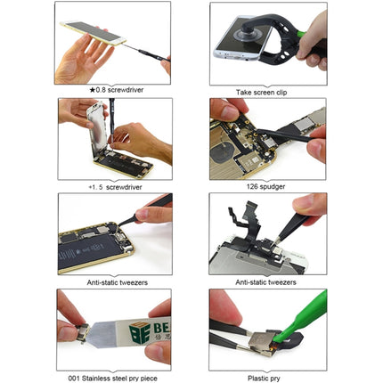 8 in 1 BEST BST-609 Cell Phone Repair Tool Kit Opening Tools-garmade.com