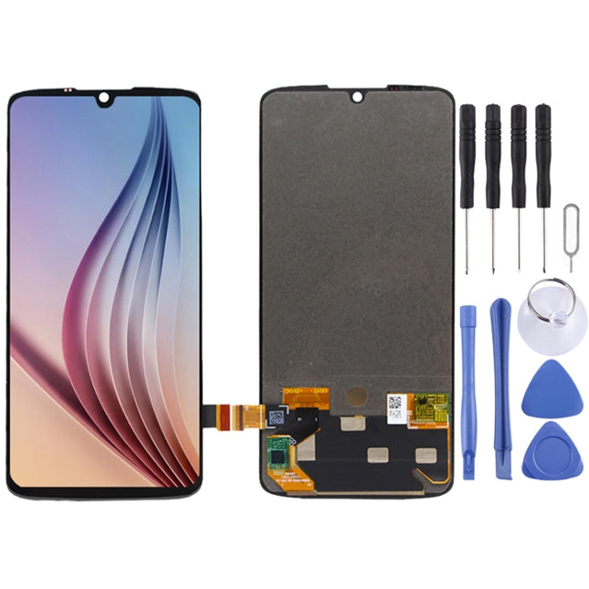 LCD Screen and Digitizer Full Assembly for Motorola Moto Z4 (Black)-garmade.com