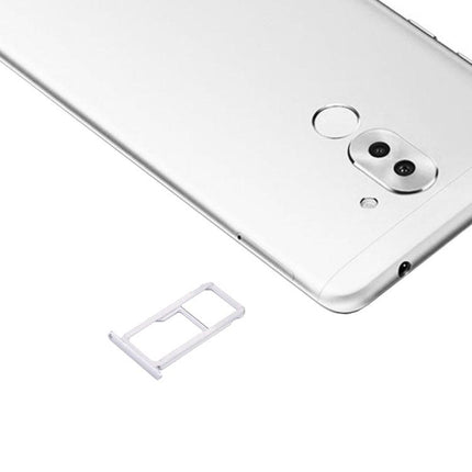 For Huawei Honor 6X / GR5 2017 Dual SIM Card Tray & Micro SD Card Tray Silver-garmade.com