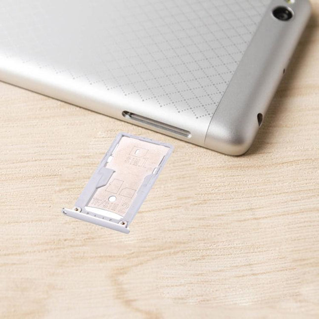 For Xiaomi Redmi 3 & 3s SIM & SIM / TF Card Tray Silver-garmade.com