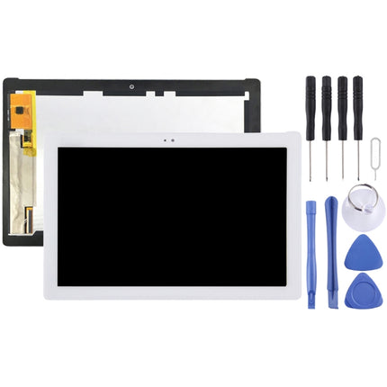 LCD Screen and Digitizer Full Assembly for Asus Zenpad 10 Z300 Z300CL Z300CNL P01T (Yellow Flex Cable Version)(White)-garmade.com