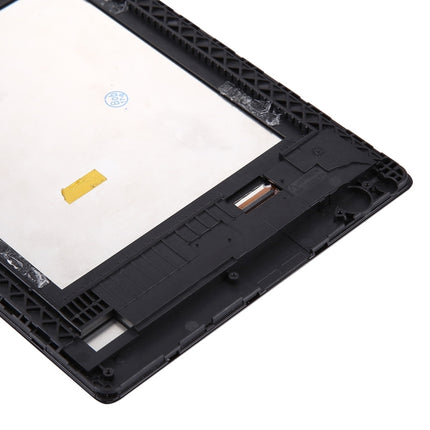 LCD Screen and Digitizer Full Assembly with Frame for Lenovo A8-50 Tablet(Black)-garmade.com