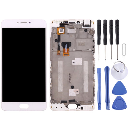 For Meizu M3 Note / Meilan Note 3 (China Version) LCD Screen and Digitizer Full Assembly with Frame (White)-garmade.com
