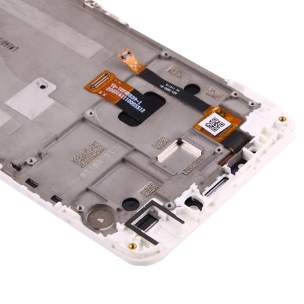 For Meizu M3 Note / Meilan Note 3 (China Version) LCD Screen and Digitizer Full Assembly with Frame (White)-garmade.com