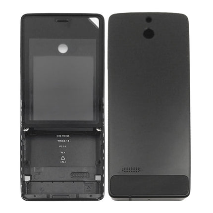 Full Housing Cover (Front Cover + Battery Back Cover) for Nokia 515(Black)-garmade.com