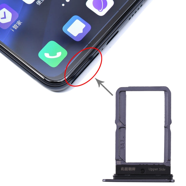SIM Card Tray + SIM Card Tray for vivo S5(Black)-garmade.com