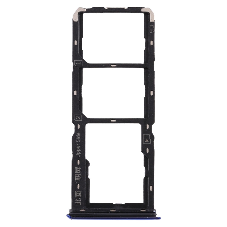 SIM Card Tray + SIM Card Tray + Micro SD Card Tray for Vivo S1(Blue)-garmade.com