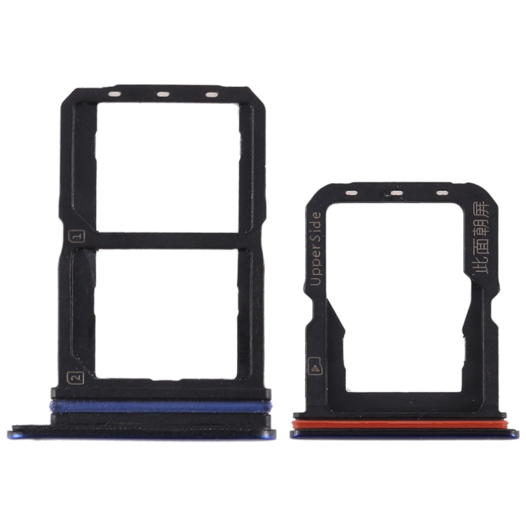 SIM Card Tray + SIM Card Tray + Micro SD Card Tray for Vivo S1 Pro(Blue)-garmade.com
