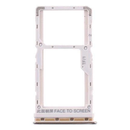 SIM Card Tray + SIM Card Tray / Micro SD Card Tray for Xiaomi Mi CC9e / Mi A3 Silver-garmade.com