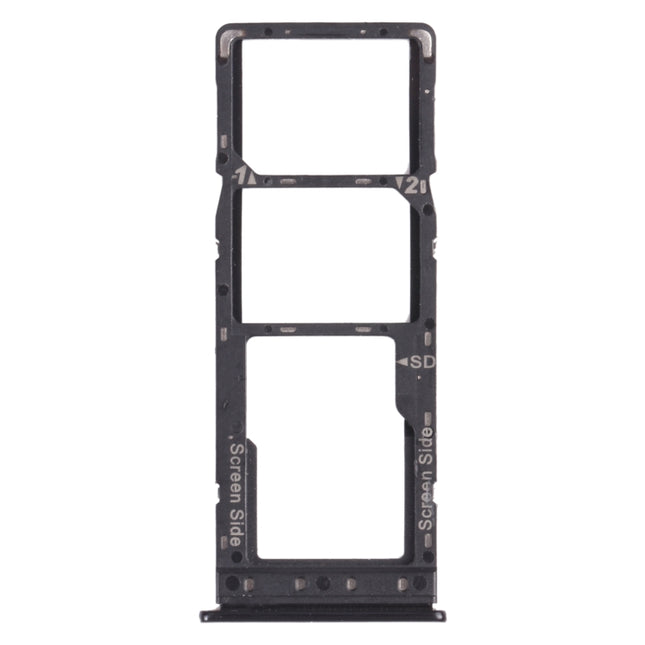 SIM Card Tray + SIM Card Tray + Micro SD Card Tray for Infinix HOT 7 Pro (X625B) (Black)-garmade.com