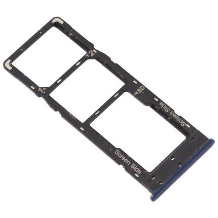 SIM Card Tray + SIM Card Tray + Micro SD Card Tray for Tecno Infinix X627 Smart 3 Plus(Blue)-garmade.com