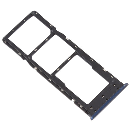 SIM Card Tray + SIM Card Tray + Micro SD Card Tray for Tecno Infinix X627 Smart 3 Plus(Blue)-garmade.com
