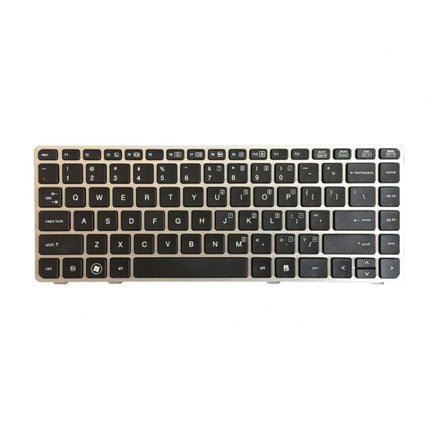 US Version Keyboard with Silver Frame for HP EliteBook 8470B 8470P 8470 8460 8460p 8460w ProBook 6460 6460b 6470-garmade.com