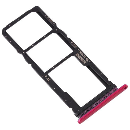 Dual SIM Card Tray + Micro SD Card Tray for Huawei Honor Play 3 Red-garmade.com