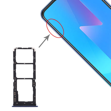 SIM Card Tray + SIM Card Tray + Micro SD Card Tray for Vivo U3x / U10(Blue)-garmade.com