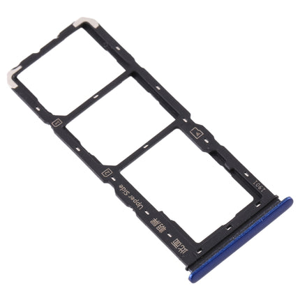 SIM Card Tray + SIM Card Tray + Micro SD Card Tray for Vivo U3x / U10(Blue)-garmade.com
