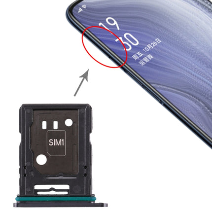 SIM Card Tray + SIM Card Tray / Micro SD Card Tray for OPPO Reno 10x zoom(Black)-garmade.com