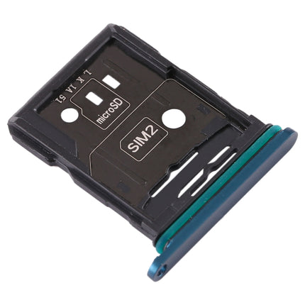 SIM Card Tray + SIM Card Tray / Micro SD Card Tray for OPPO Reno 10x zoom(Blue)-garmade.com