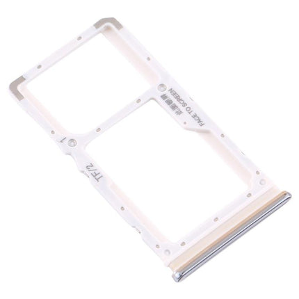 SIM Card Tray + SIM Card Tray / Micro SD Card Tray for Xiaomi Redmi Note 8 Pro Silver-garmade.com