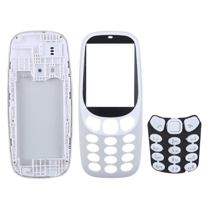 Full Assembly Housing Cover with Keyboard for Nokia 3310(Grey)-garmade.com